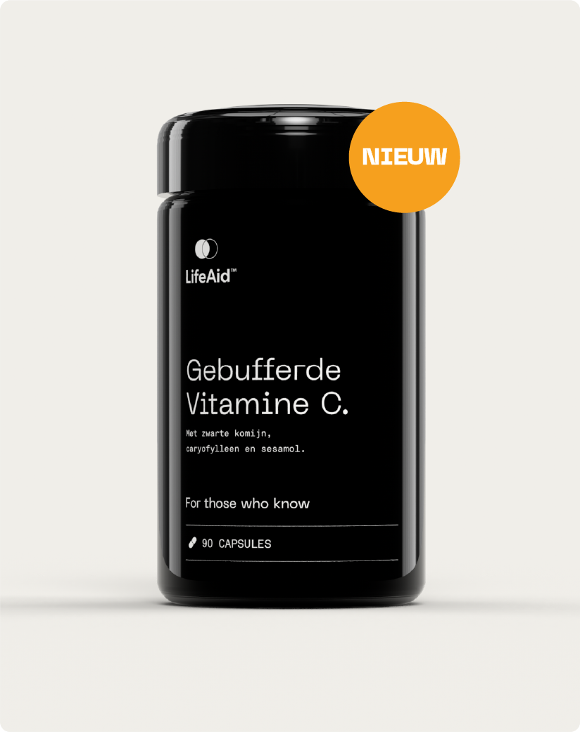 LifeAid™ Gebufferde Vitamine C met zwarte komijn, caryofylleen en sesamol
